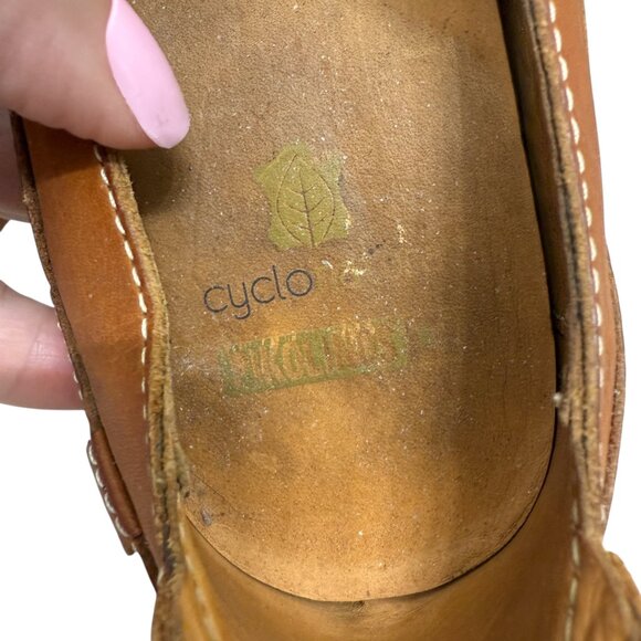 PIKOLINOS Mary Jane Leather Square Toe Slip-on Tan women's shoes size 37 / 7 - Picture 7 of 10